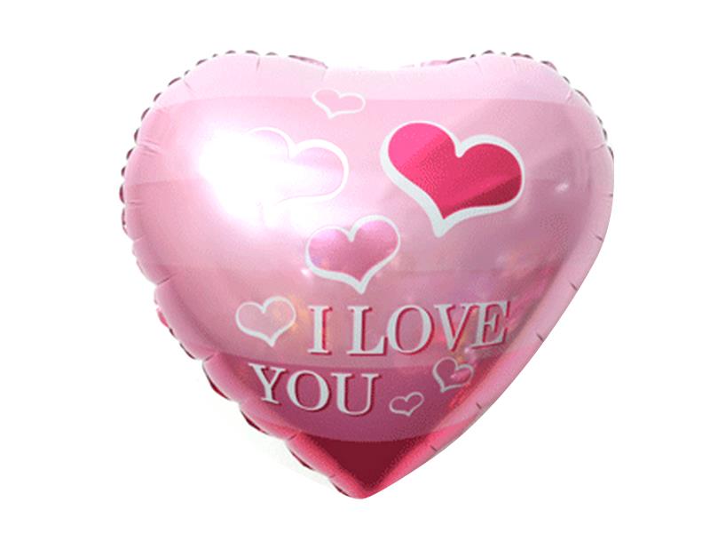18'' I LOVE YOU FOIL BALLOON AIR / HELIUM