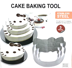 3 PCS HELLO KITTY CAKE MOLDS