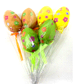 7CM EASTER EGG (6PCS) ASSR-CASE QUANTITY: 360 SIZE: 20CM