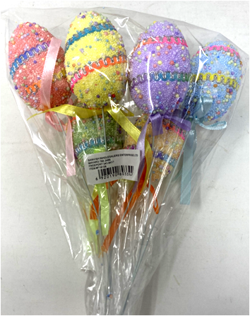 7CM EASTER EGG (6PCS) ASSR