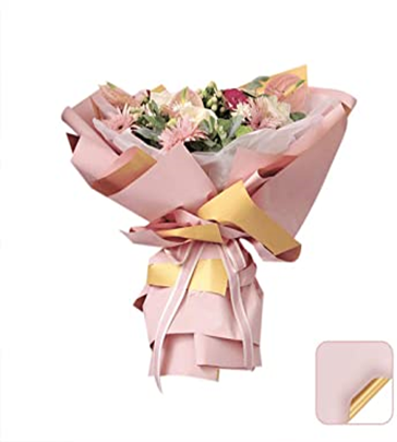 20PCS WATERPROOF FLOWER WRAPPING PAPER - PURPLE / BLUSH (115*58CM)
