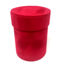 6PCS RED SUEDE GIFT BOXES (10*8CM)