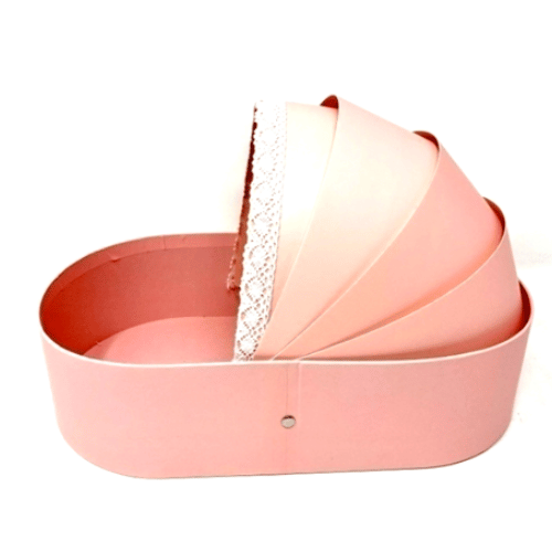 PINK FLOWER/GIFT BOX (33.5*7.5CM)