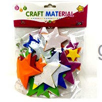STAR SHAPED CRAFT STICKERS