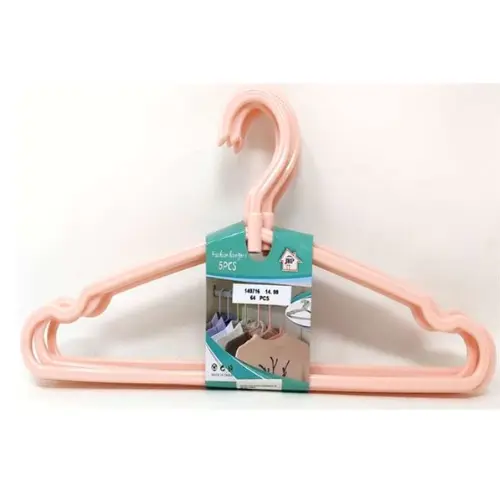 CLOTHES HANGER (5PCS ASSR COLORS),14*19.5CM