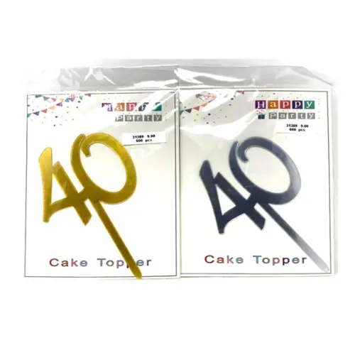#40 CAKE TOPPER