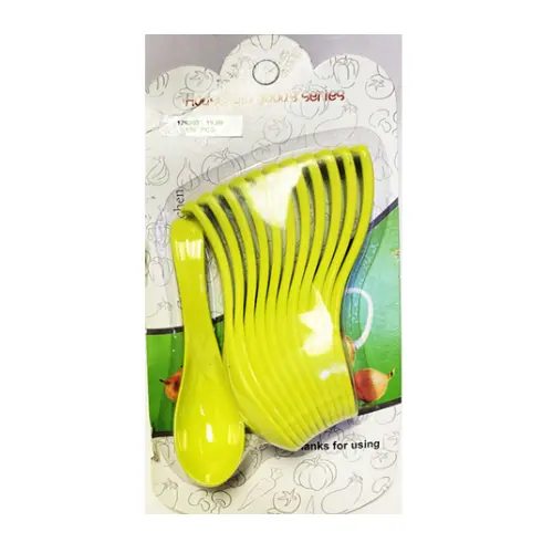 12 PCS PLASTIC SPOONS, 28*14CM