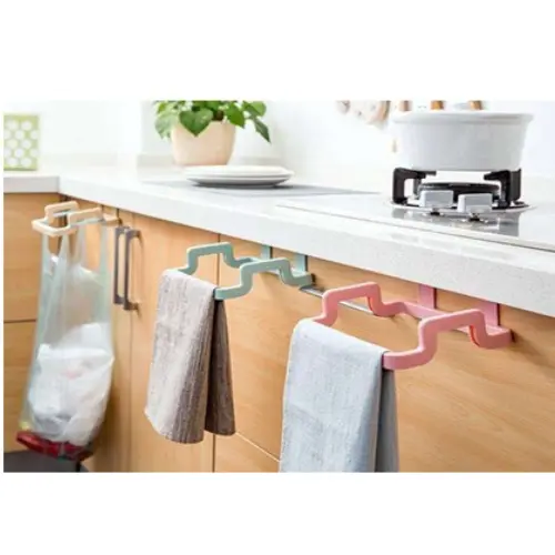 OVER CABINET DOOR ORGANIZER-COLOR: PINK, BLUE-SIZE:   18.5*14*4.5CM