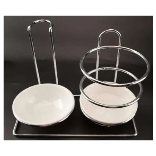 SERVING BOWL AND HOLDER SET