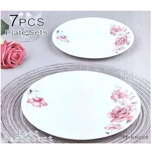 7PCS PLATE SET-SIZE: 26*26CM 