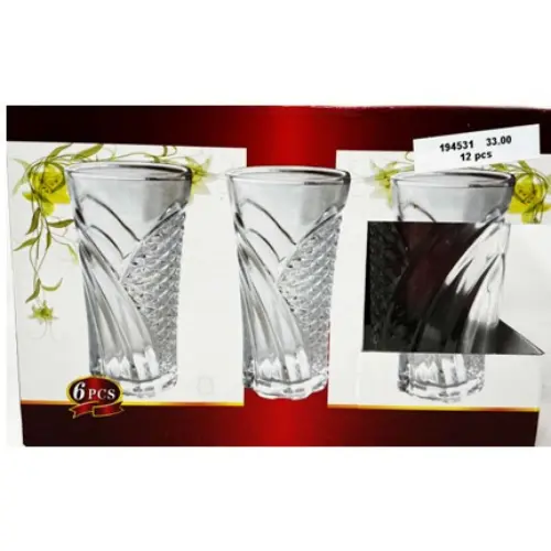 GLASS CUP 6 PCS