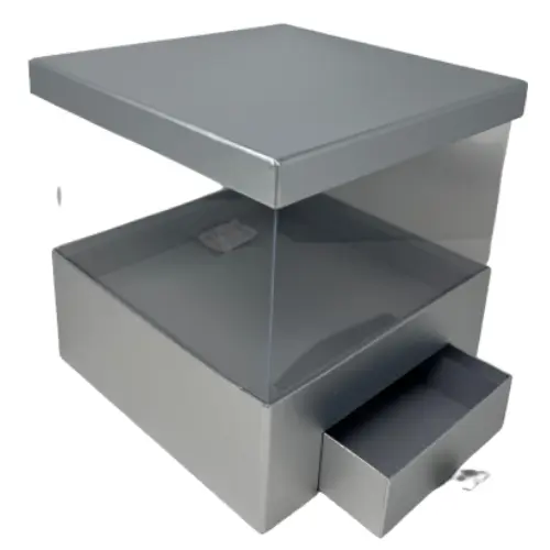 FLOWER BOX SET (SILVER)-(21*21*22CM)