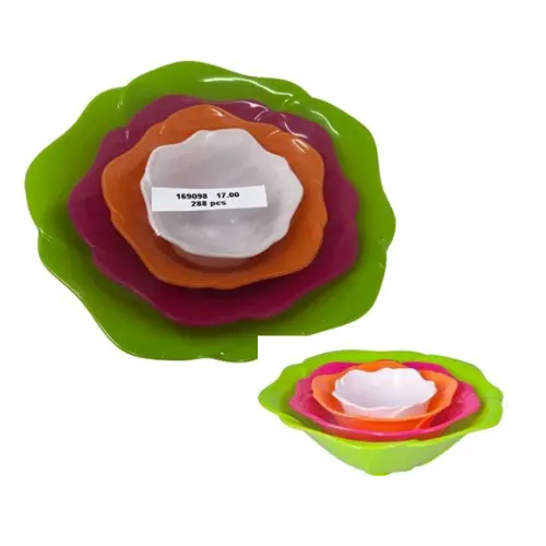 4PC PLASTIC BOWL SET