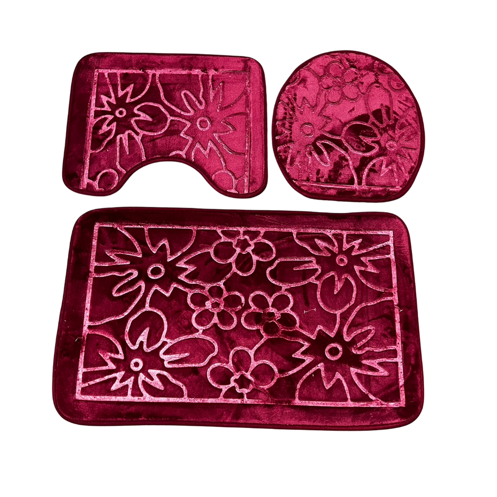 3PC BATHROOM MAT SET