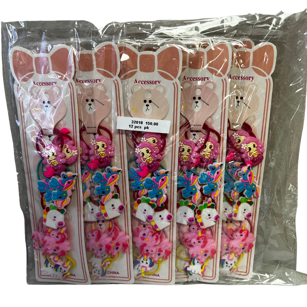 UNICORN AND MERMAID HAIR CLIPS (12 CARDS)