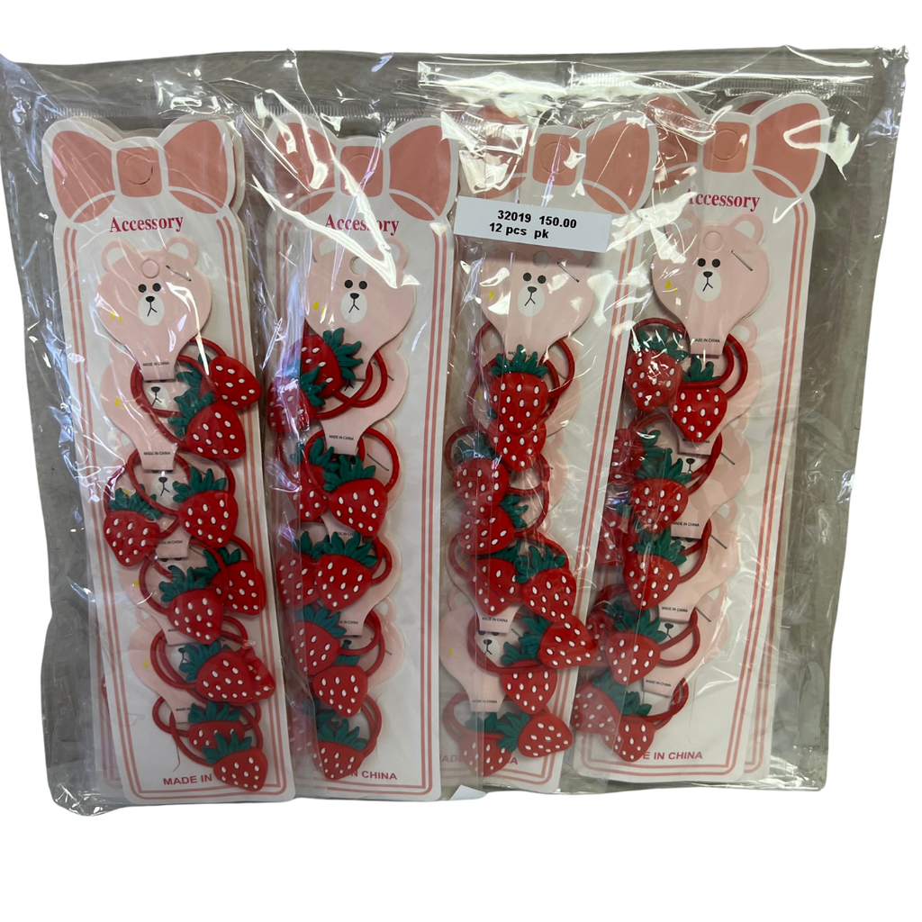 STRAWBERRY HAIR TIE (12 CARDS)