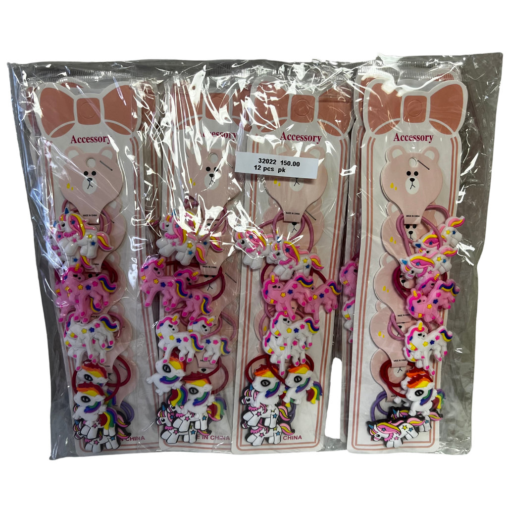 UNICORN HAIR TIE (12 CARDS)