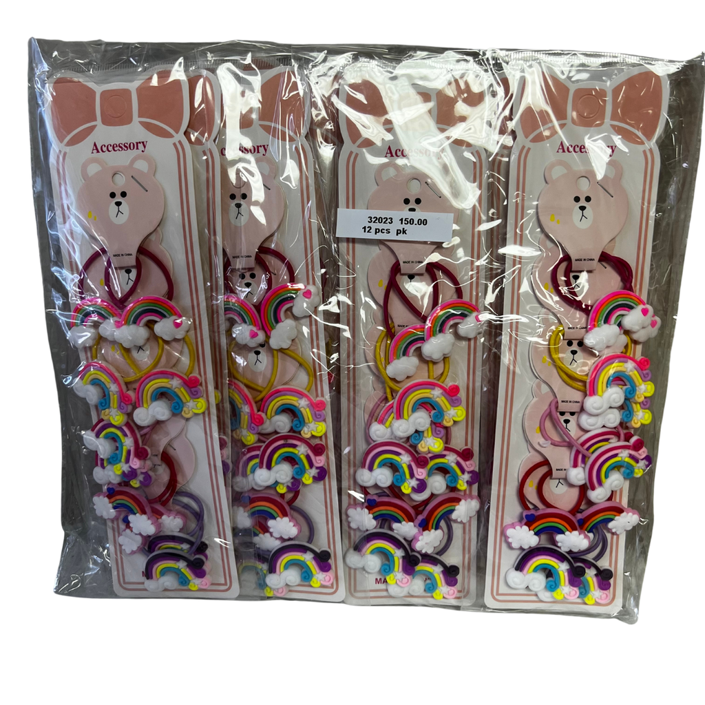 RAINBOW HAIR TIE (12 CARDS)