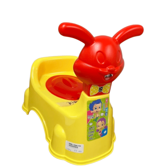 RABBIT POTTY COLORS:RED, YELLOW GREEN 