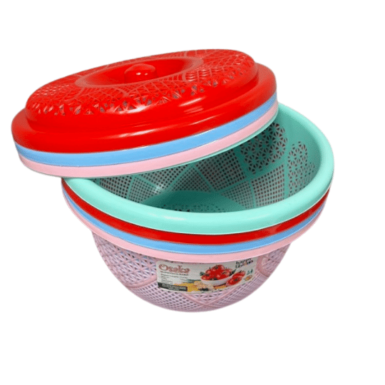 FRUIT BASKET OSAKA (SMALL) COLORS: RED, BLUE, GREEN, PINK-SIZE: 28*24*7CM3