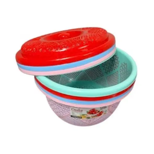 FRUIT BASKET OSAKA (BIG) COLORS: RED, BLUE, GREEN, PINK-SIZE: 32*26*9CM