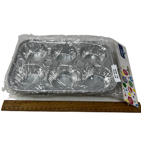 2 PCS FOIL CAKE CASE 10" X 7"