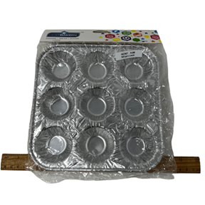 2 PCS FOIL CAKE CASE 8" X 8"