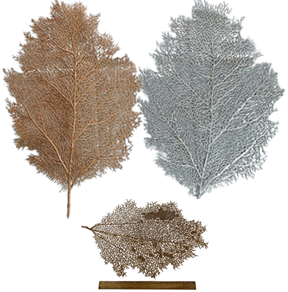 12 PC-LEAF DINING MAT-GOLD/SILVER-SIZE: 22*15"