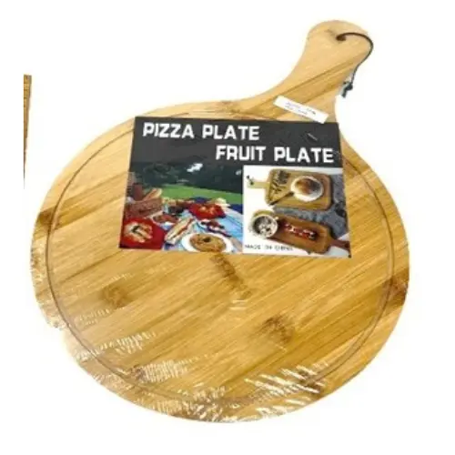 WOODEN PIZZA PLATE-SIZE: 17*12*0.3" 