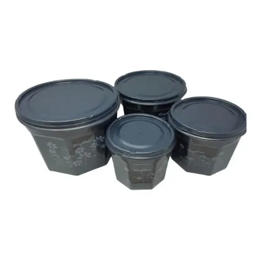 4PC PLASTIC STORAGE CONTAINER NON TRANSPARENT