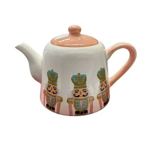 1 PC NUTCRACKER THEMED CERAMIC TEAPOT