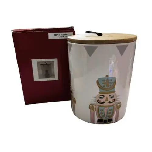6" NUTCRACKER THEMED CERAMIC JAR