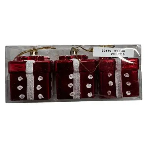  3 PCS MINI HANGING CHRISTMAS  GIFT BOXES