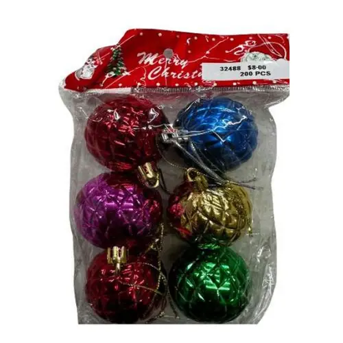 6 PCS ASR CHRISTMAS BALLS