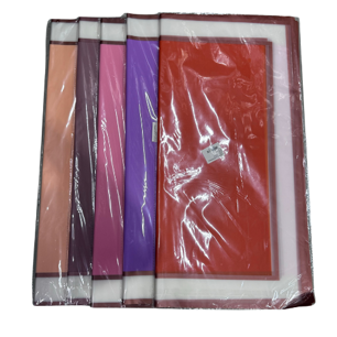 20 PCS WRAPPING PAPER W  ROSE GOLD EDGE (22*22")