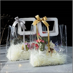 PVC BAG WITH REGTANGULAR HANDLE 11*10*6