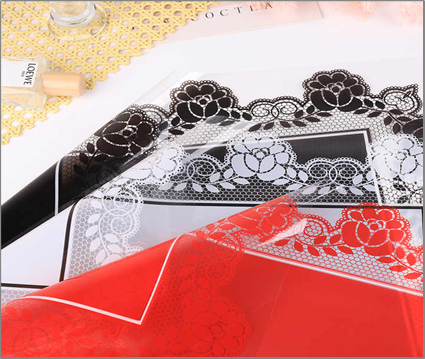 WRAPPING PAPER (LACE PRINT- RED, WHITE, BLACK,  PINK)