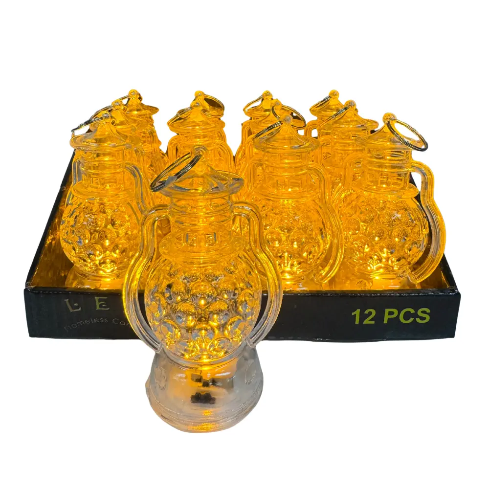  12PCS LED CLEAR LANTERNS