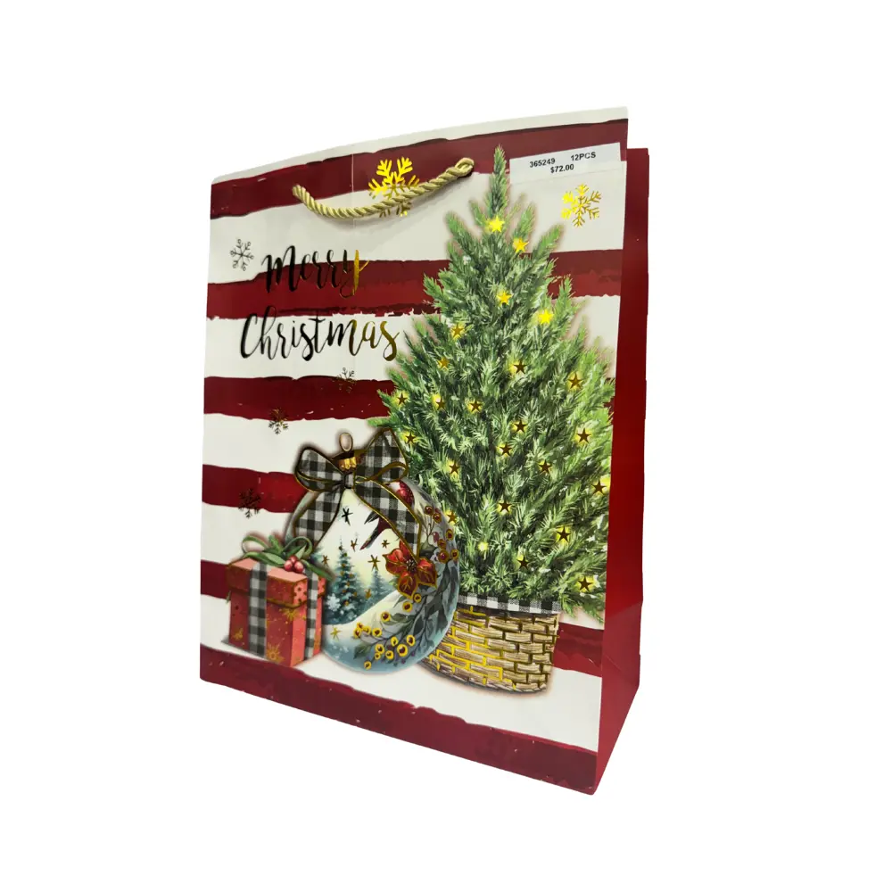 12PCS "MERRY CHRISTMAS"  GIFT BAG 