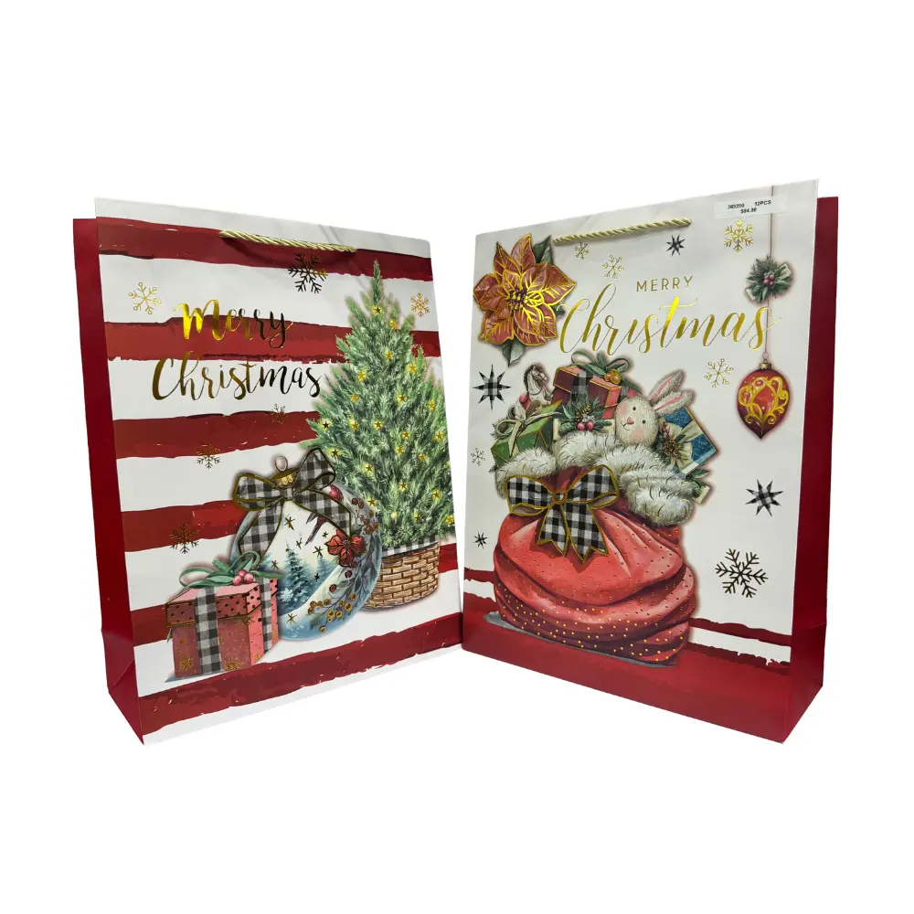 12PCS "MERRY CHRISTMAS"  GIFT BAG