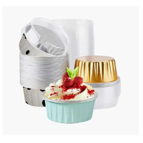 100PCS CUPCAKE LINERS W  LID