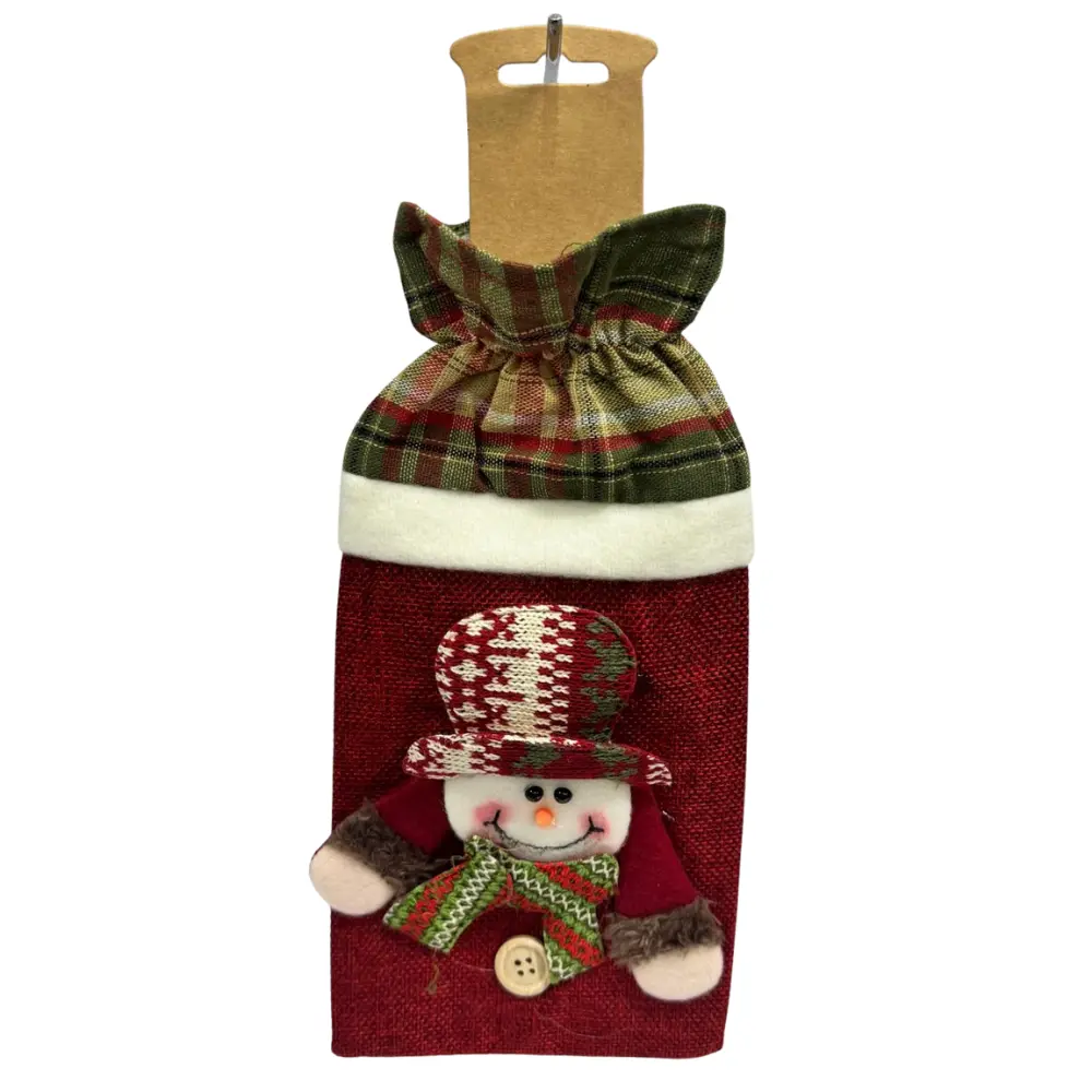 CHRISTMAS THEME WINE  POUCH