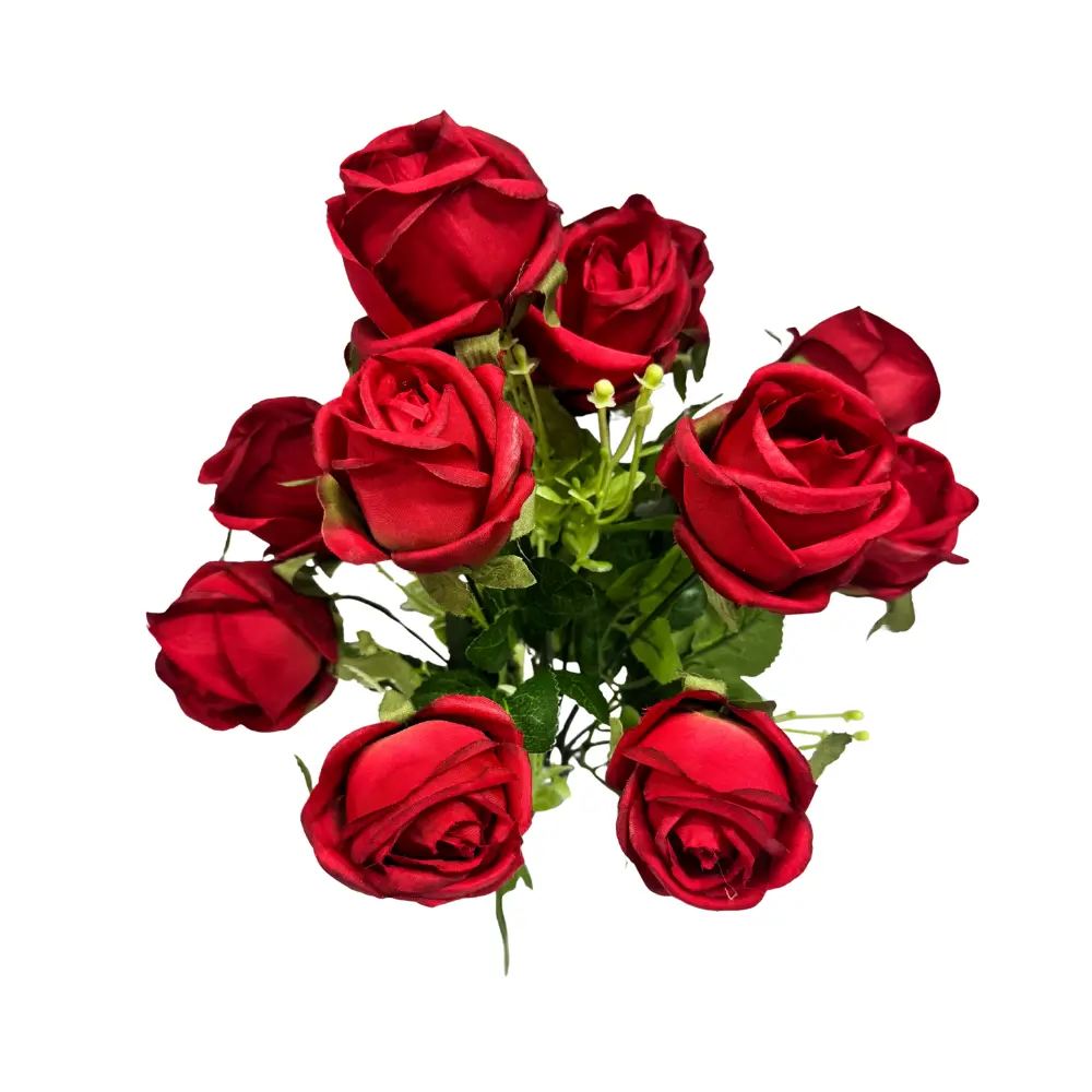 12 HEADS ARTIFICIAL ROSES