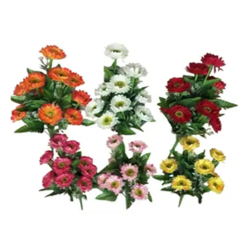 10 HEADS ARTIFICIAL DAISIES  FLOWER