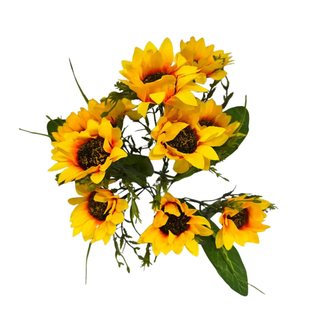 10 BRANCHES ARTIFICIAL  SUNFLOWERS