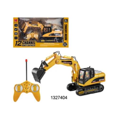  R/C MUSICAL EXCAVATOR  WITH LIGHT, BATTERY & USB