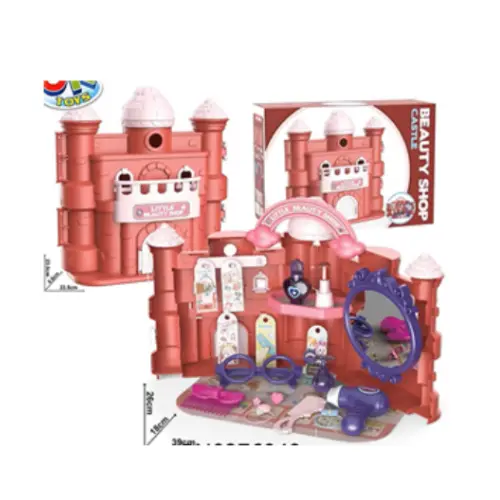  39PCS BEAUTY SHOP PLAY  CASTLE