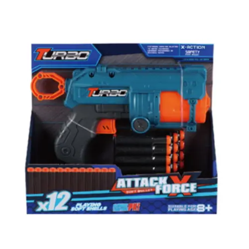 13PCS ATTACK FORCE TOY  BLASTER  SOFT BULLET