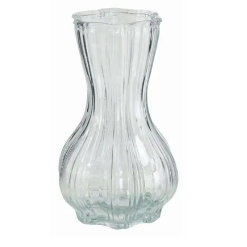 RETRO RIBBED VASE 