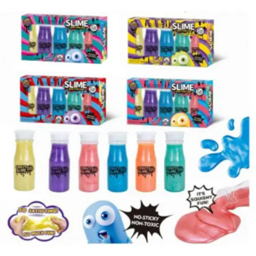  MILK BOTTLE CRYSTAL MUD 5 BOTTLES 